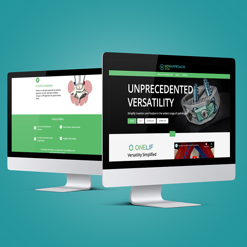 NovApproach Spine Website Design