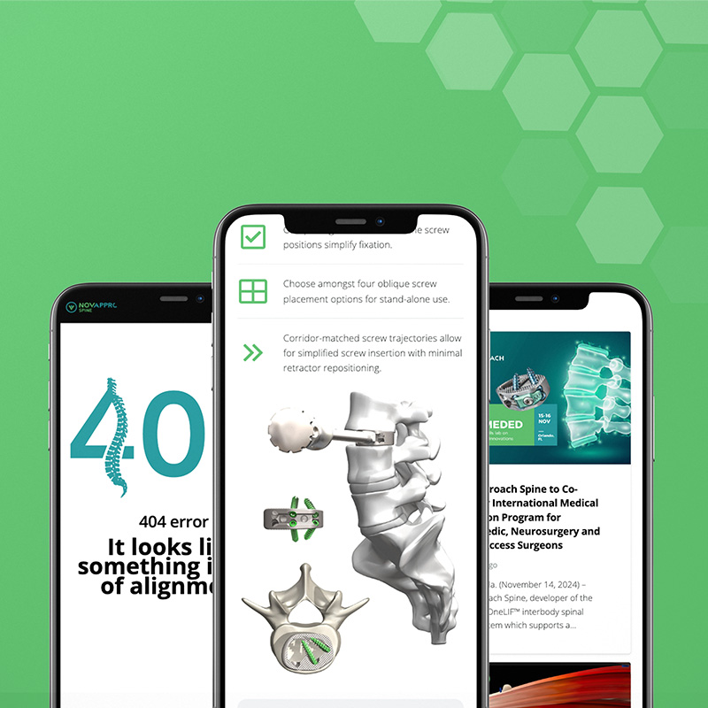 NovApproach Spine Website Design