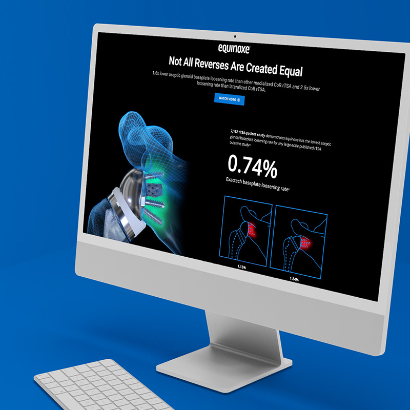 Exactech Equinoxe Campaign Page by Jenna Spencer