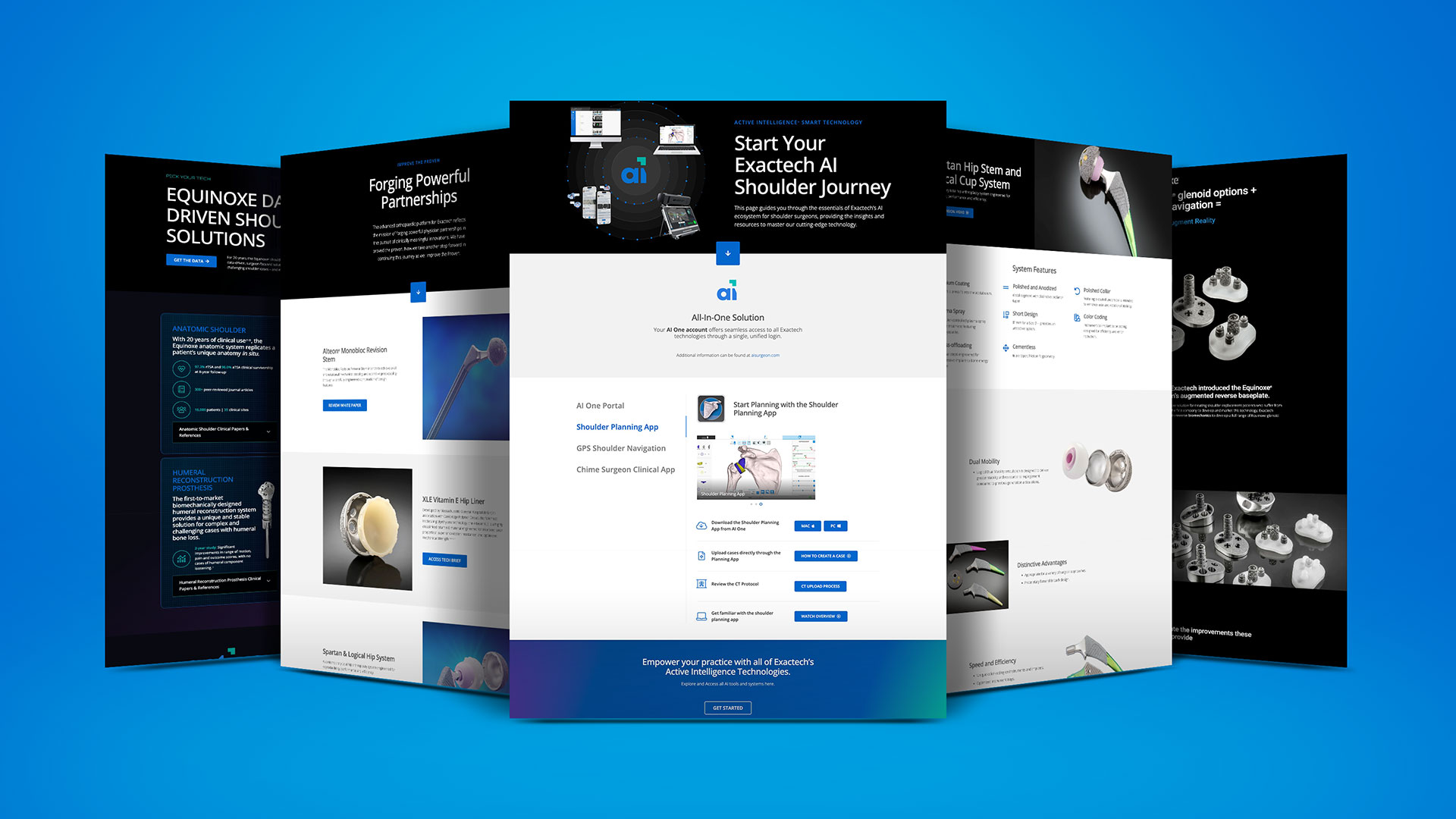 Exactech Webpages by Jenna Spencer