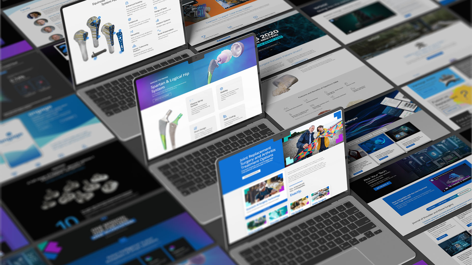 Exactech Website pages by Jenna Spencer